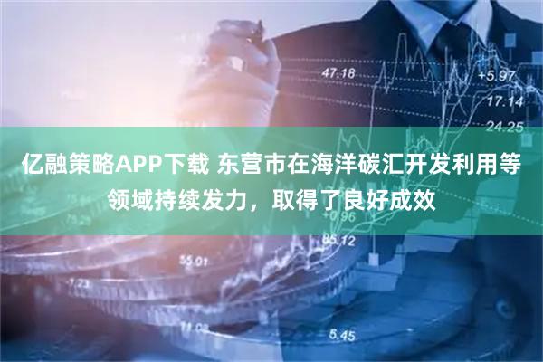 亿融策略APP下载 东营市在海洋碳汇开发利用等领域持续发力，取得了良好成效