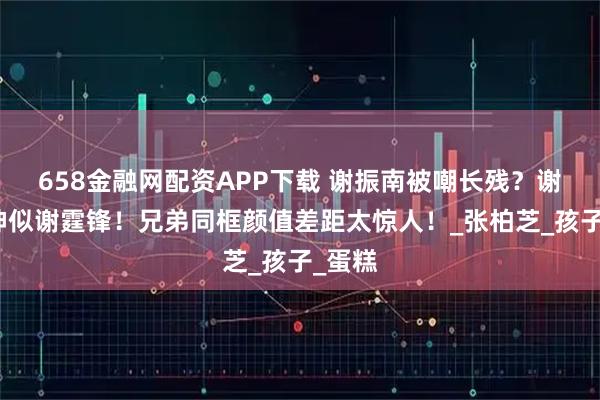 658金融网配资APP下载 谢振南被嘲长残？谢振轩神似谢霆锋！兄弟同框颜值差距太惊人！_张柏芝_孩子_蛋糕