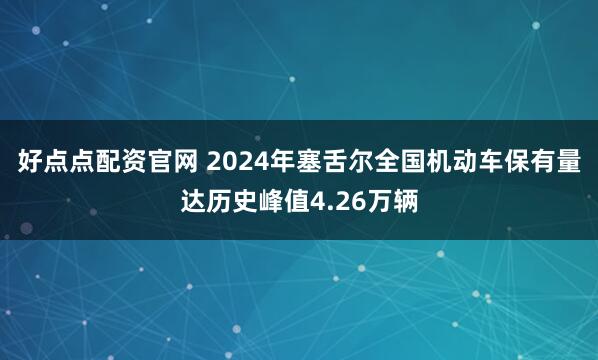 好点点配资官网 2024年塞舌尔全国机动车保有量达历史峰值4.26万辆